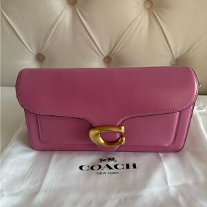 Coach Tabby Leather Bag with Gold Accent
